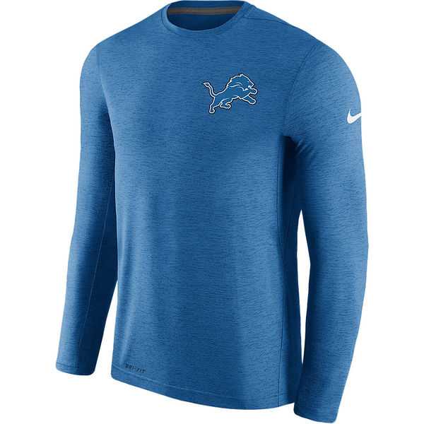 Men's Detroit Lions Nike Blue Coaches Long Sleeve Performance T-Shirt,We sell and wholesale Men's Detroit Lions Nike Blue Coaches Long Sleeve Performance T-Shirt on line form chian!